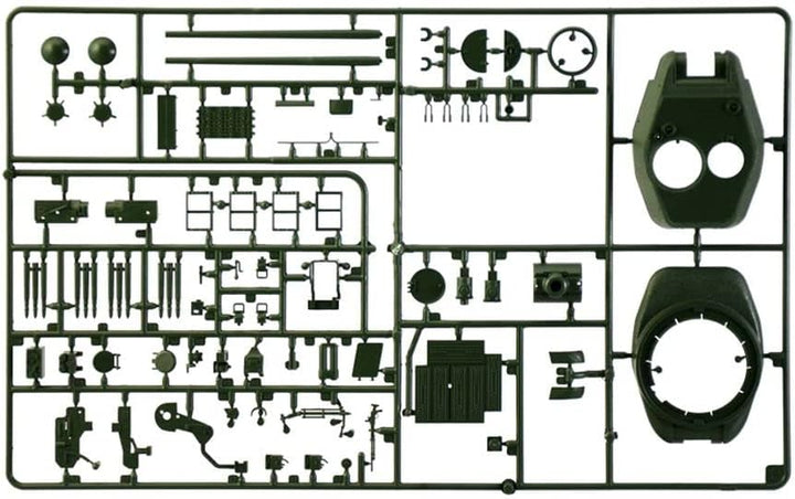 Italeri 6585S 1:35 T-34/85 - Bausatz, Standmodellbau, Basteln, Hobby, Kleben, Plastikbausatz, detail