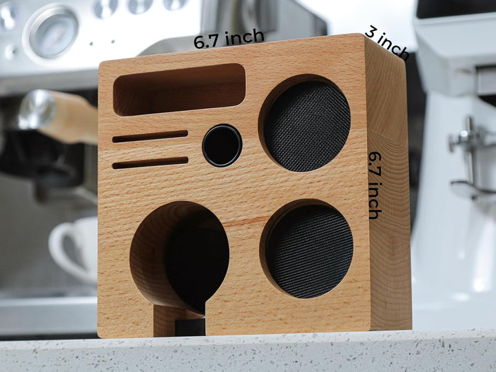 Espresso Tamperstation 54mm Buchenholz für Sage Barista Express, Pro, Touch, Bambino Plus – 7-Fach B