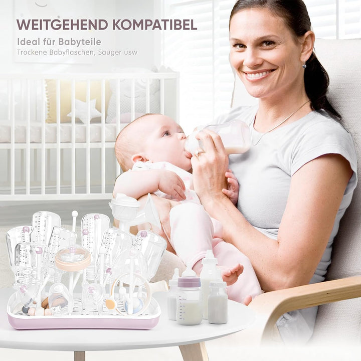 Termichy Trockenständer für Babyflaschen: Platzsparend Abtropfschale | Abtropfgestell für Flaschen,