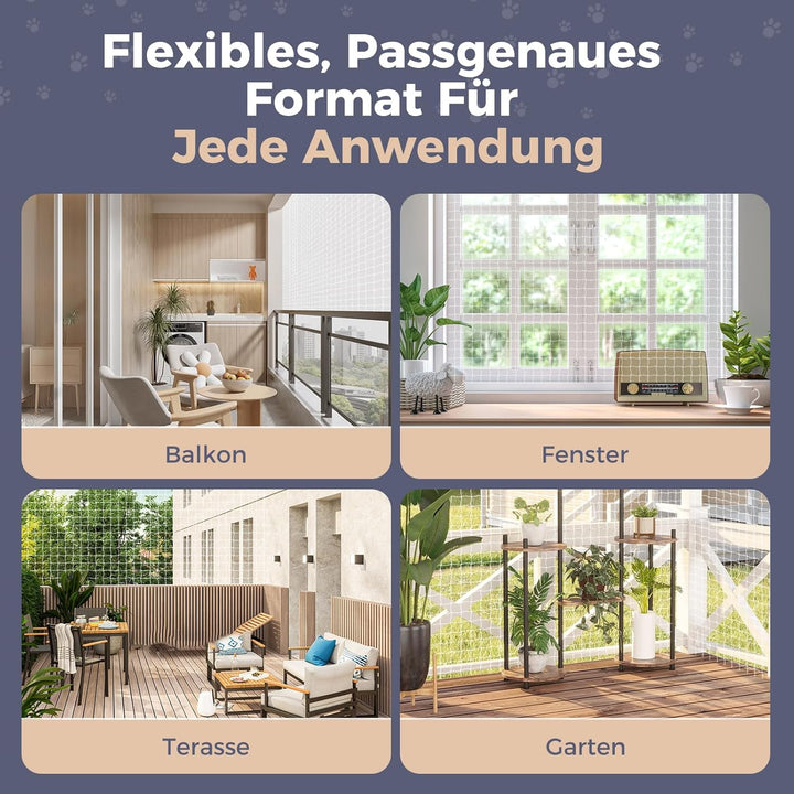 Katzennetz für Balkon und Fenster 10X 3m, vogelschutznetz engmaschig Vogelnetz vogelschutznetz, katz