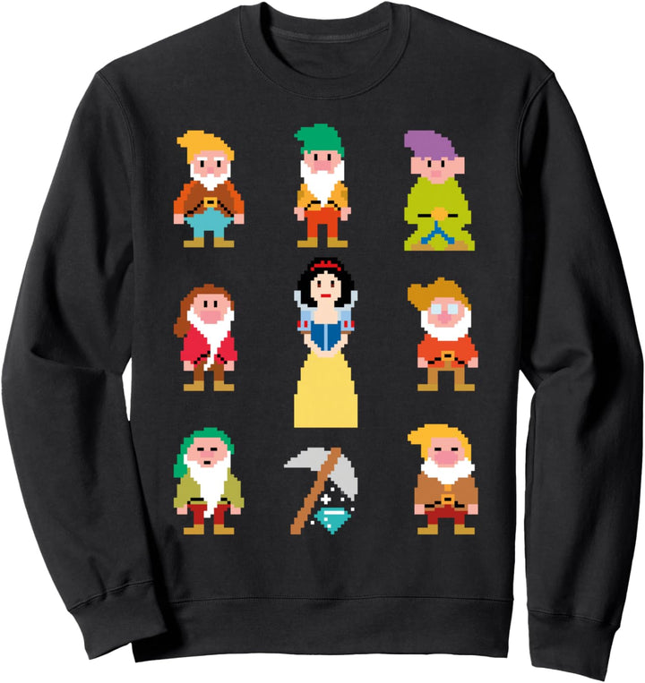 Disney Snow White And The Seven Dwarfs Pixel Sweatshirt