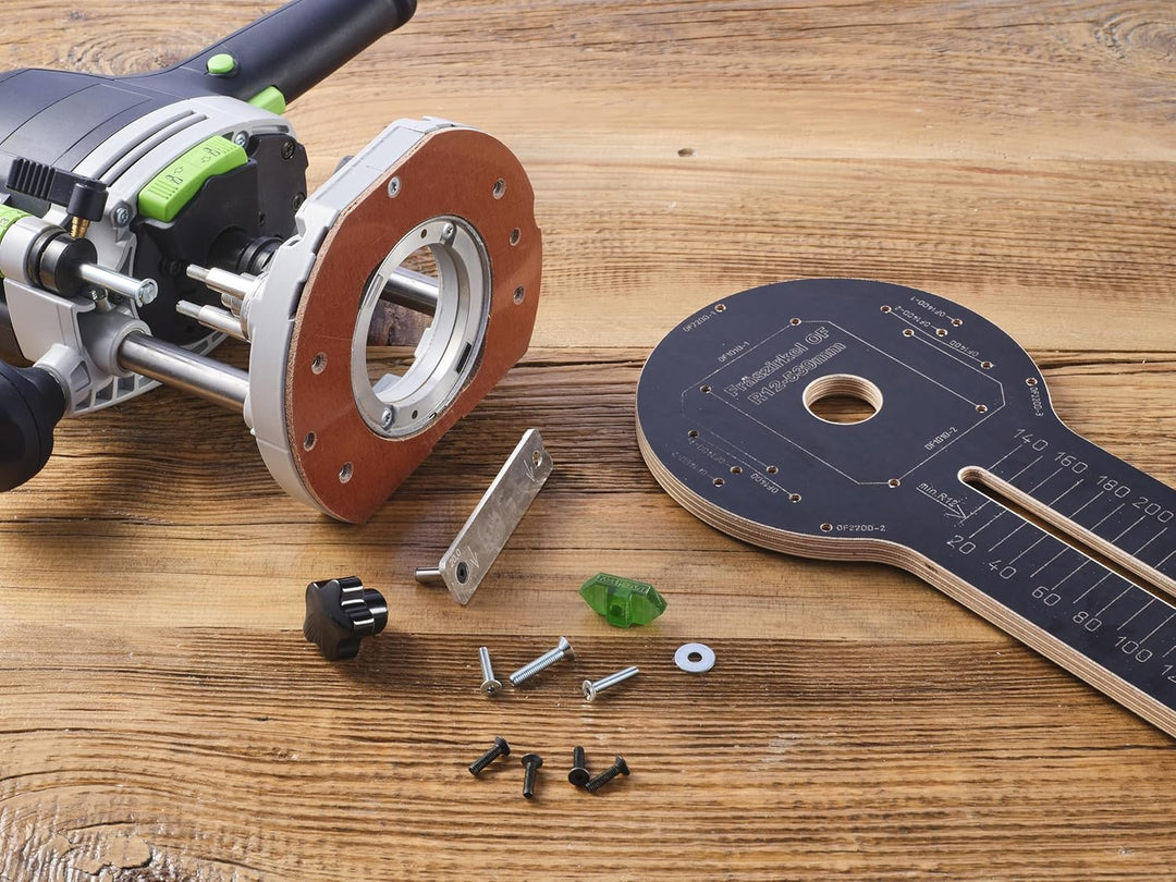 Fräszirkel Kreisschneider passend für Festool Oberfräse OF1010 1400 2200 MaKoen mm Skala mm-Skala, m