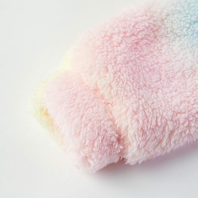 Haloumoning Kapuzenpullover Kinder Teddy Fleece Hoodie Tie Dye Warm Sherpa Sweatershirt Mädchen Jung