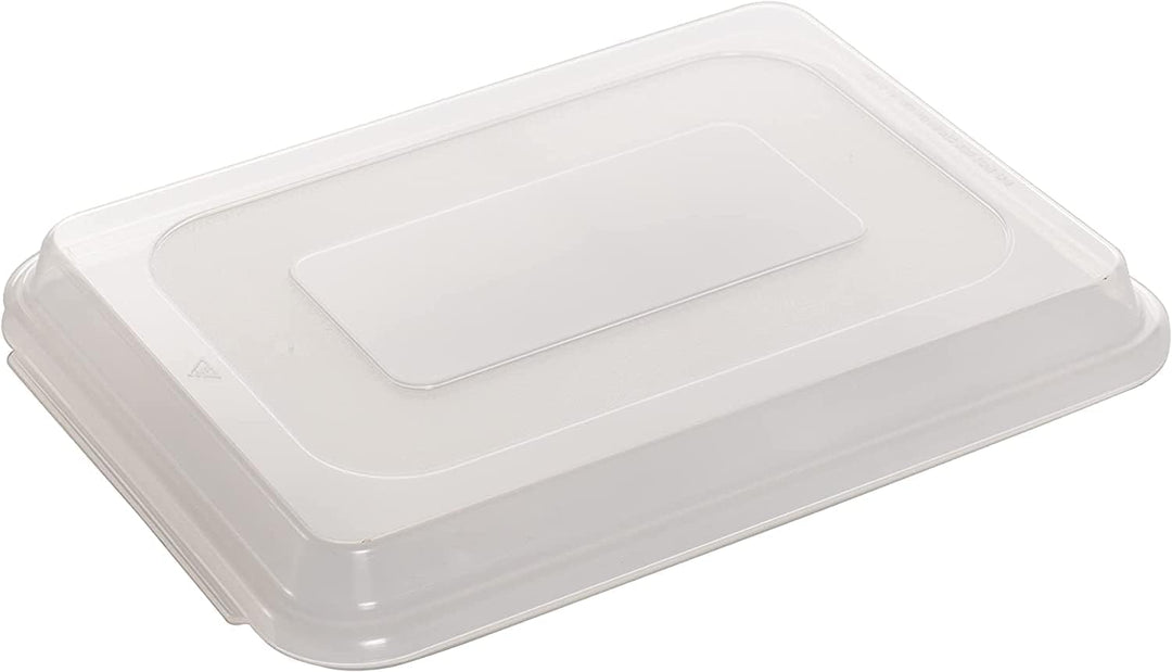 Nordic Ware Natural Aluminum Commercial Cake Pan with Lid, Rectangle Pan with Lid, Rectangle Pan wit