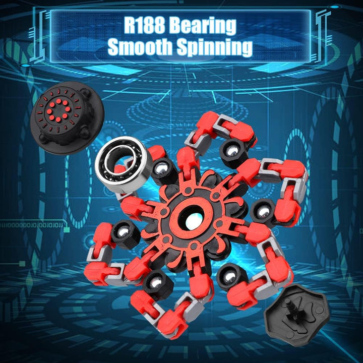 15PCS Roboter Fidget Spinner, DIY Verformbare Fingerspitze Gyro Hand Finger Spinning Schreibtisch Sp