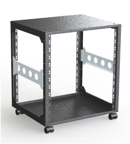 Rack Magic - 19" Mini Rack 12HE - 440mm Tiefe - Schwarz - 19 Zoll Serverschrank - 19" Studiorack - O