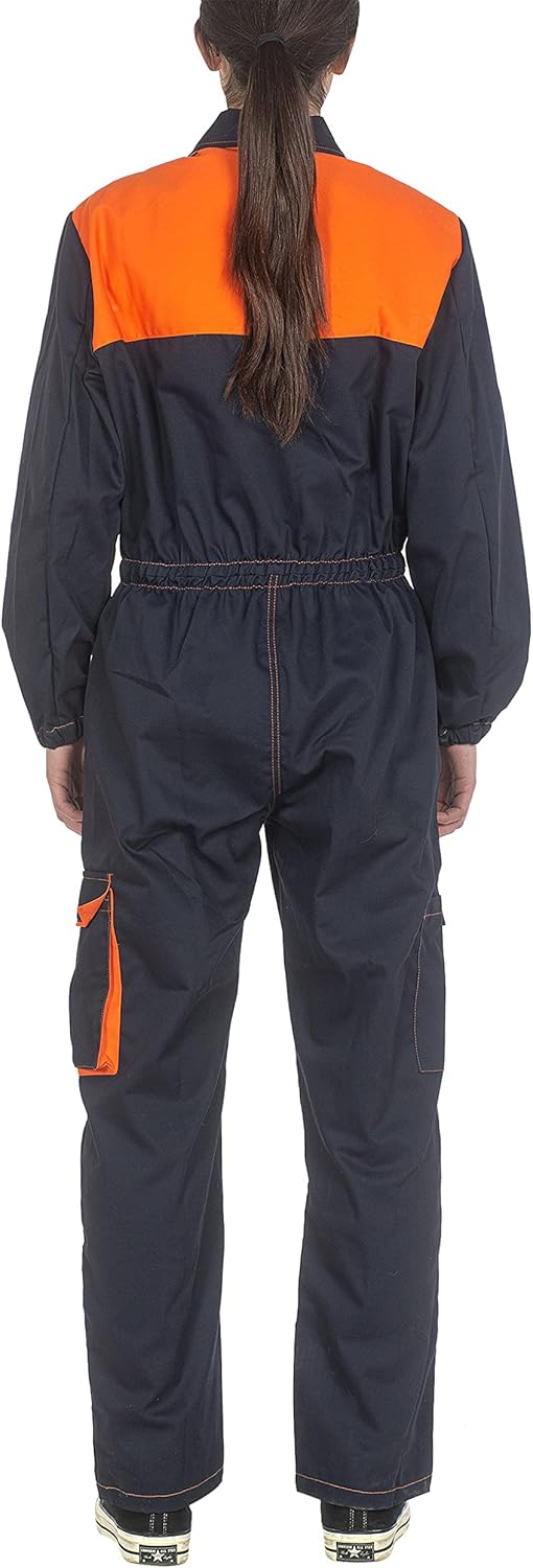 C.B.F. Balducci Group Arbeitsanzug mit Mehreren Taschen Arbeitsanzug M Blau / Orange, M Blau / Orang
