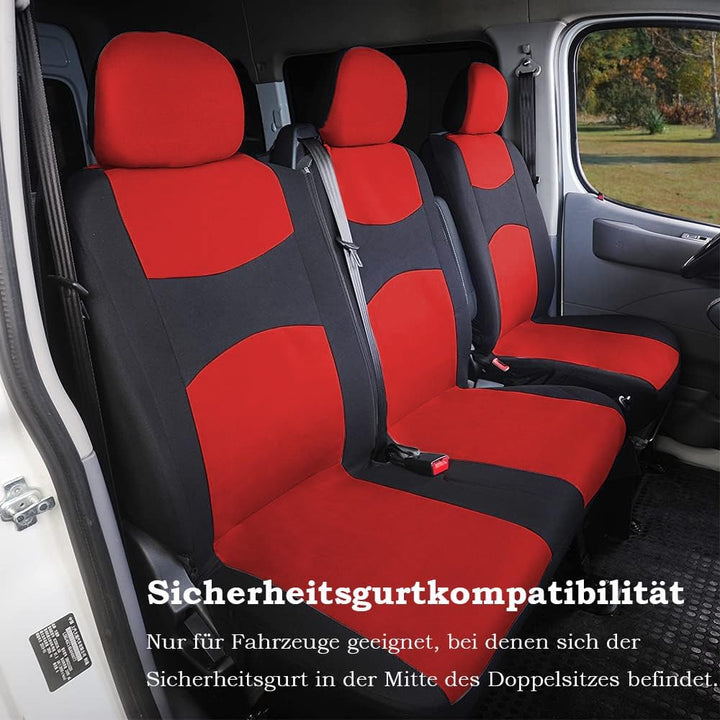 TOYOUN Van-Sitzbezüge, zweifarbig, universell, passend für die meisten Lieferwagen, LKWs, Vordersitz