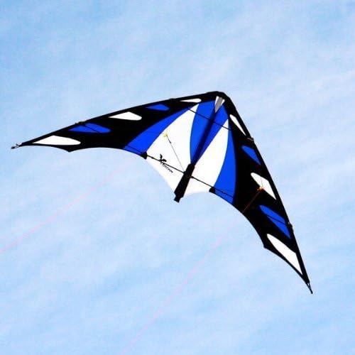 Elliot X-Dream Power Stunt Kite Bleu/Noir/Blanc, Bleu/Noir/Blanc