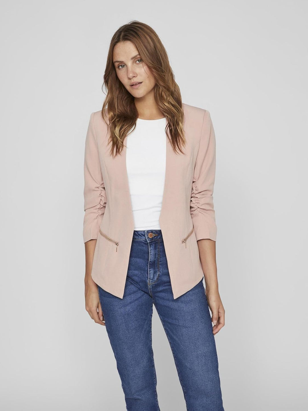 Vila Damen Blazer 34 Misty Rose, 34 Misty Rose