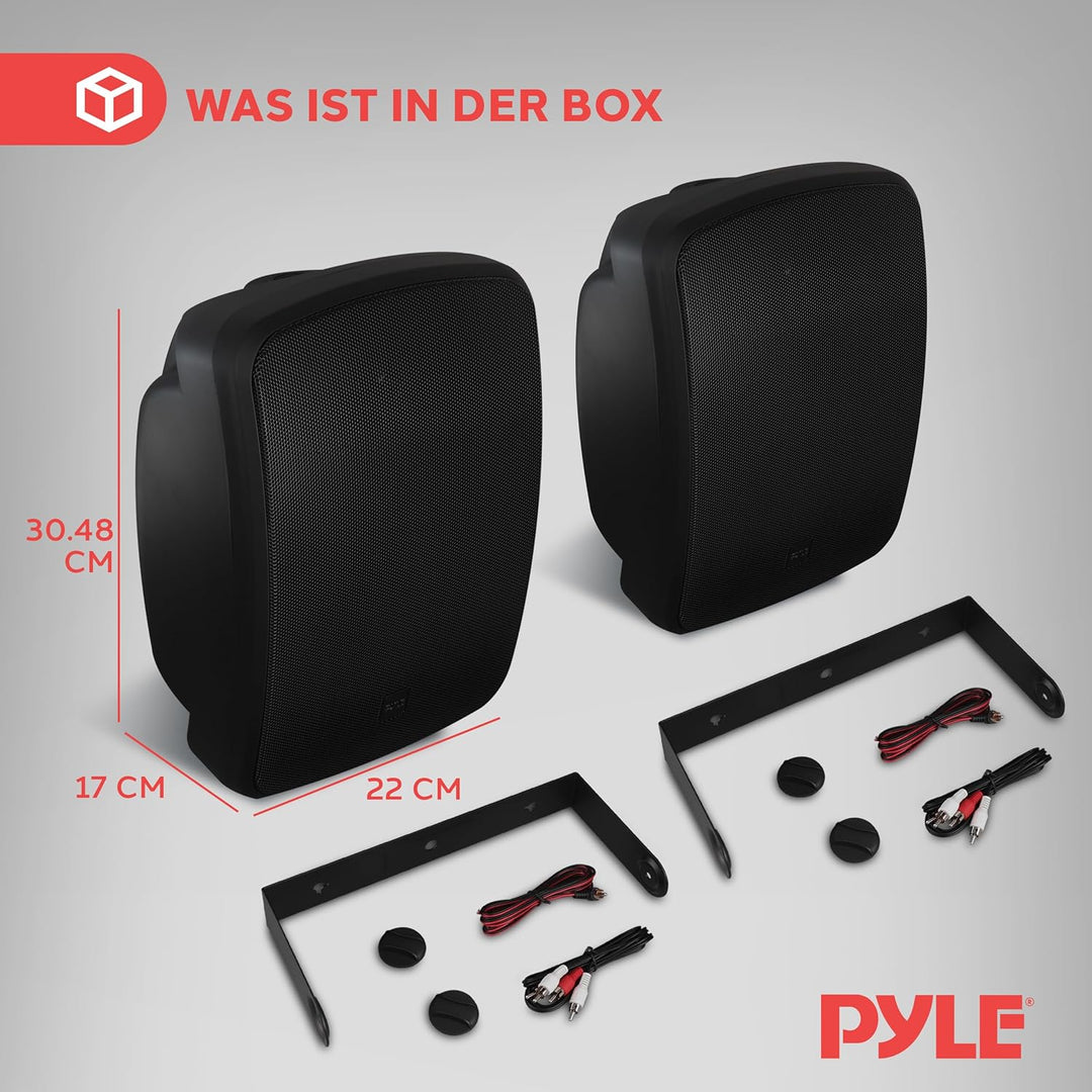 Pyle Musikbox Bluetooth Gross, Lautsprecher Wandhalterung 800 Watt, wasserdichte Box Outdoor & Indoo