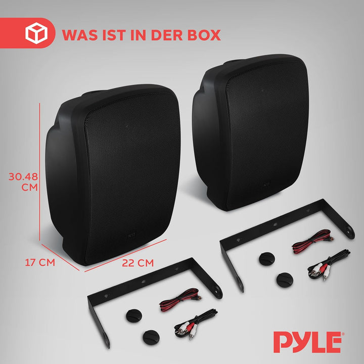 Pyle Musikbox Bluetooth Gross, Lautsprecher Wandhalterung 800 Watt, wasserdichte Box Outdoor & Indoo