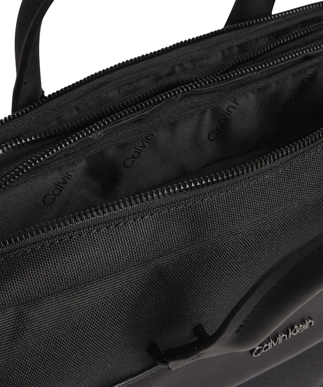 Calvin Klein Herren Remote Laptop Bag W/Sleeve Tasche, Ck Schwarz