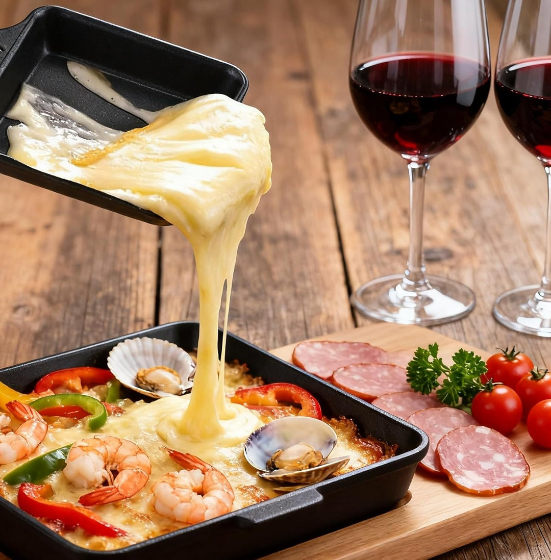 Kosmosta Antihaftbeschichtete Mini-Grill-Käsepfanne Schmelzzubehör für Raclettes Ersatzbleche Raclet