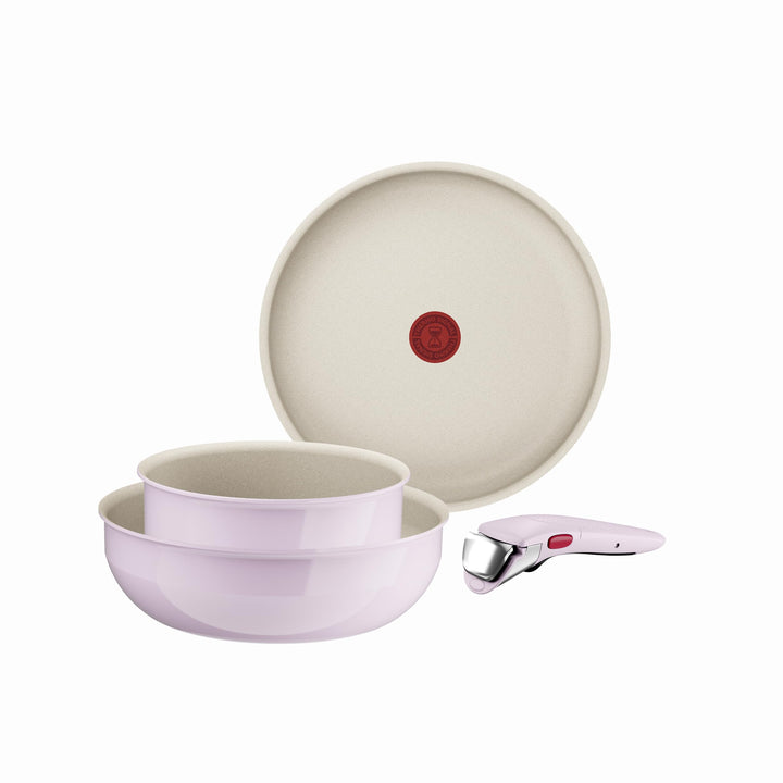 Tefal Ingenio Serenity L8304S04 Kochgeschirr, 4-teilig, Wok-Edition, Antihaftbeschichtung, sicherer