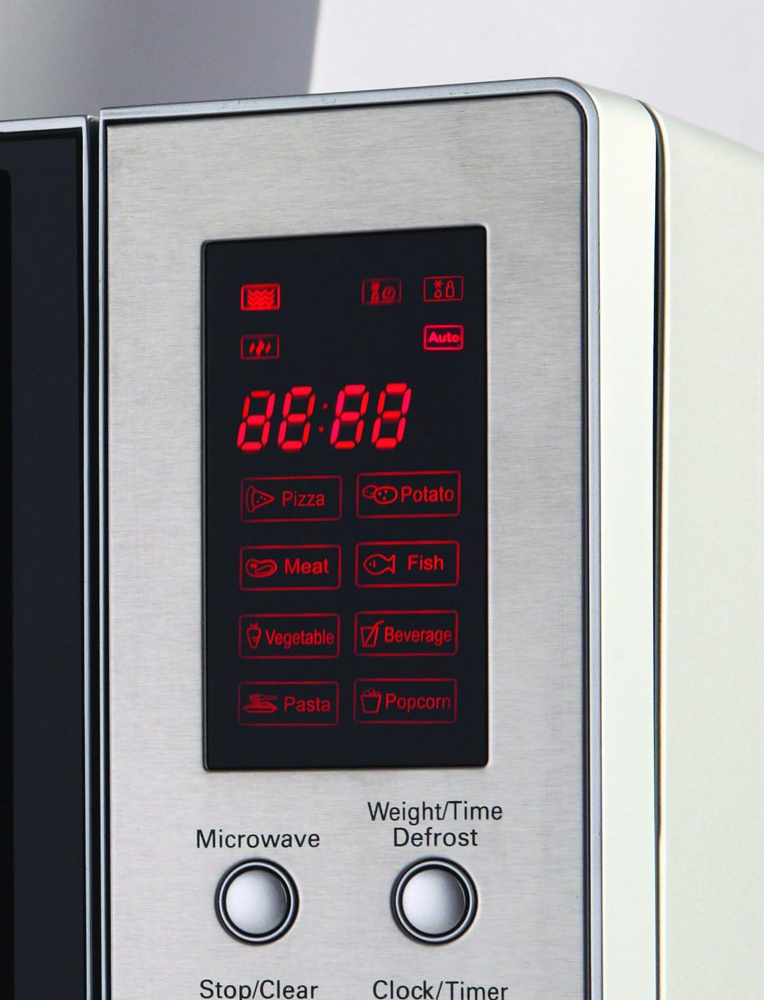 ECG MTD 231 S Mikrowelle / 800 W / 23 L Garraum / digitale Steuerung, Edelstahl / silber