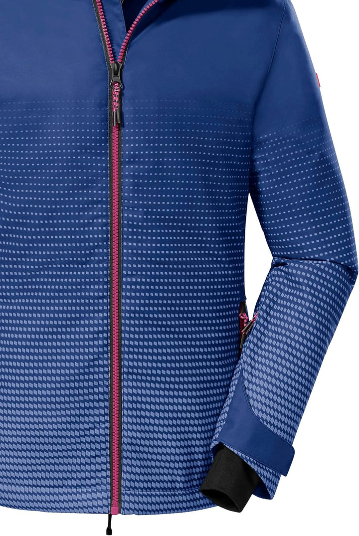 Killtec Mädchen Ksw 158 Grls Ski Jckt Skijacke/Funktionsjacke mit Kapuze und Schneefang 128 mittelbl