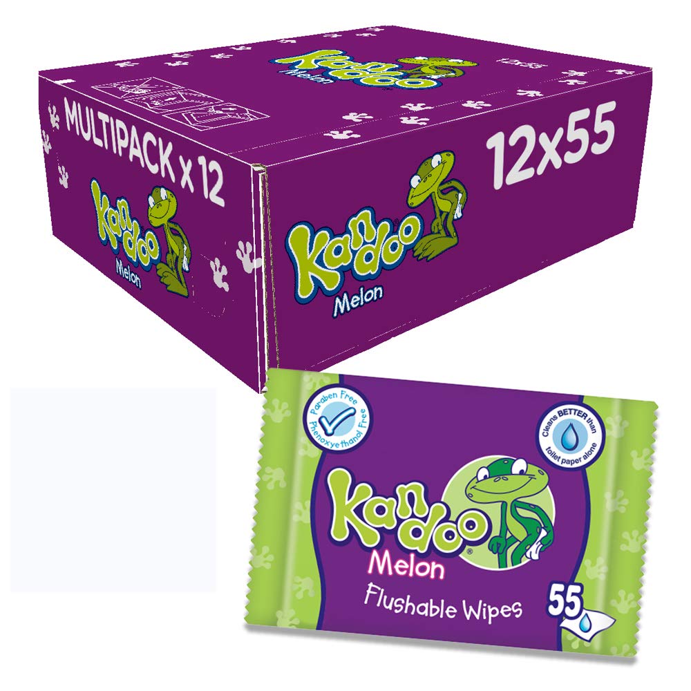 Kandoo Melone Nachfüllpack Windel – Pack 0 F 12, insgesamt 660 Tücher