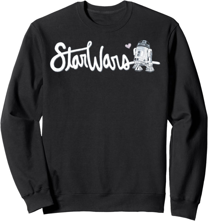 Star Wars R2-D2 Cursive Text Sweatshirt