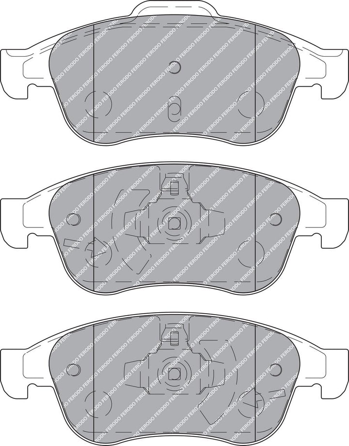 Ferodo FDB4180 Bremsbelagsatz, Scheibenbremse - (4-teilig) - (4 Stück)