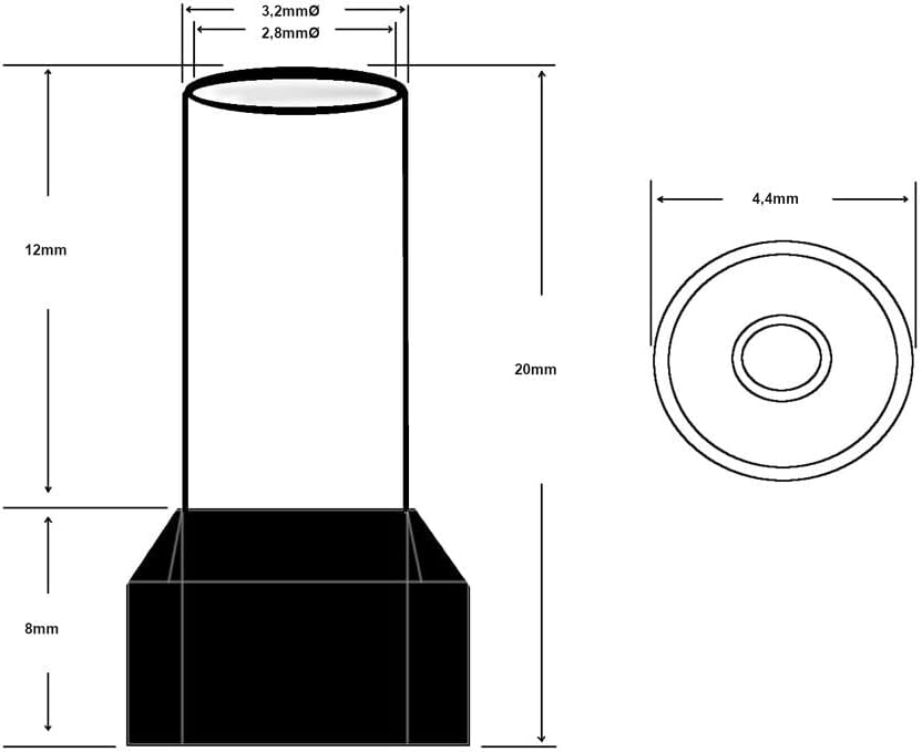 edi-tronic Aderendhülsen isoliert 4mm² 1000 St. E-4mm² grau 1000x Aderendhülsen 4mm² isoliert, 1000x