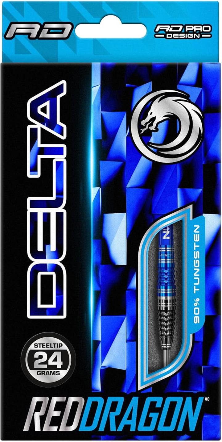 RED DRAGON Delta 2: 24g oder 26g Tungsten Darts mit Flights und Schäfte 24.0 Gramm, 24.0 Gramm