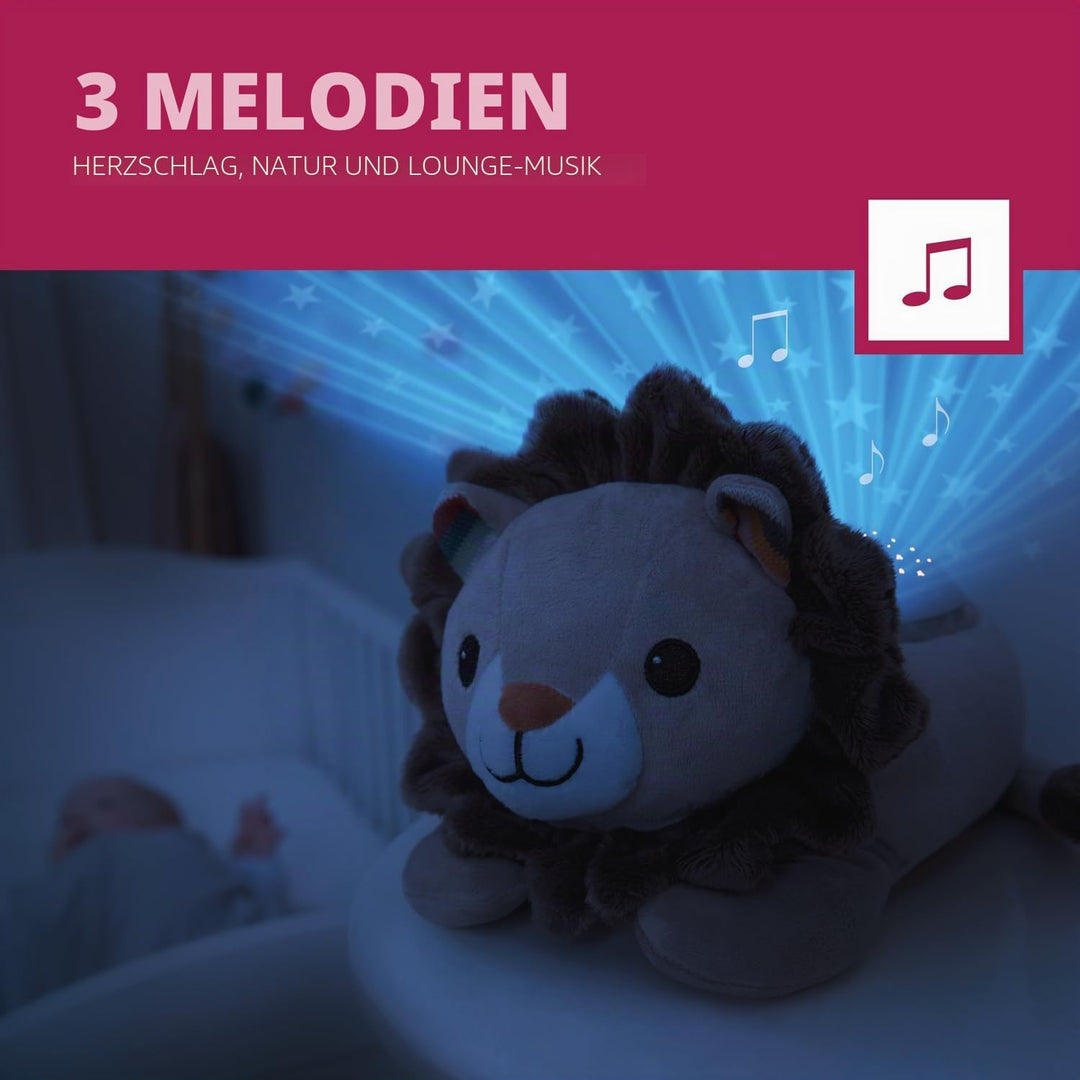 ZAZU Leo der Löwe - Sternprojektor mit beruhigenden Melodien und Schreisensor Leo Lion, Leo Lion