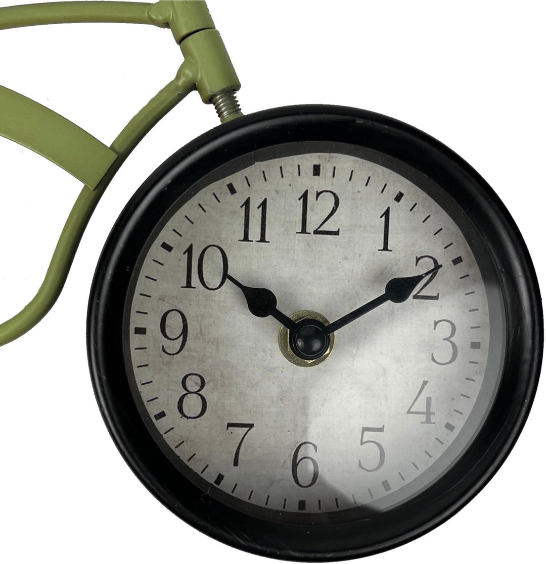 Retro Fahrrad Uhr aus Metall