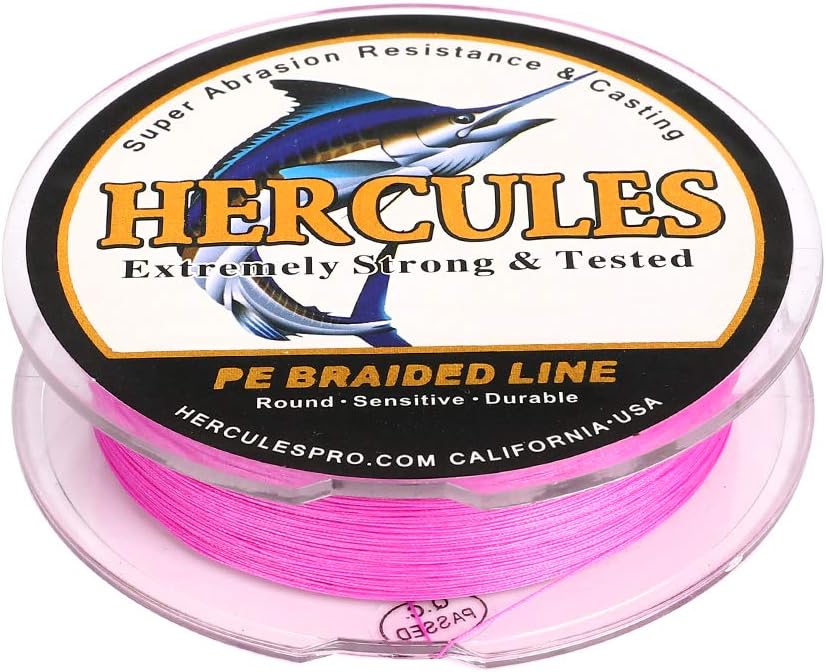 HERCULES Super Cast 100m - 2000m Yards Geflochtene Angelschnur 10lb - 300lb Test für Salzwasser Süss