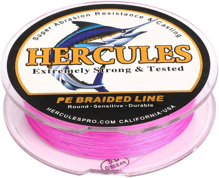HERCULES Super Cast 100m - 2000m Yards Geflochtene Angelschnur 10lb - 300lb Test für Salzwasser Süss