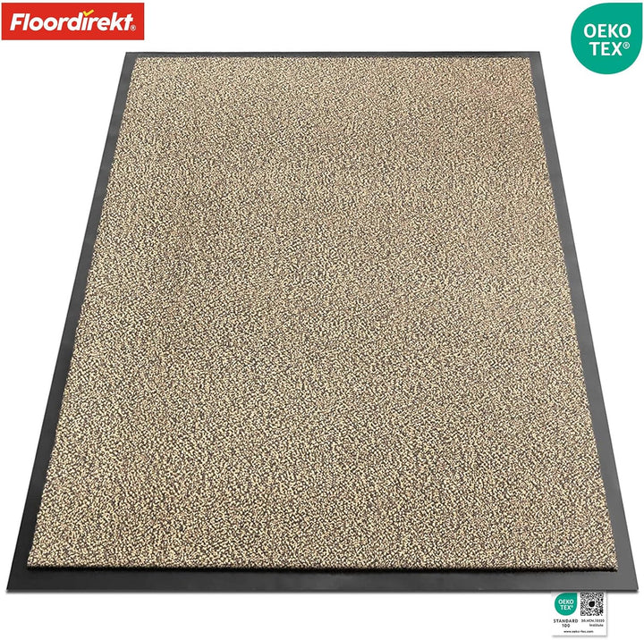 Floordirekt Schmutzfangmatte Rhine - waschbare & leistungsstarke Fussmatte - Sauberlaufmatte mit Rut