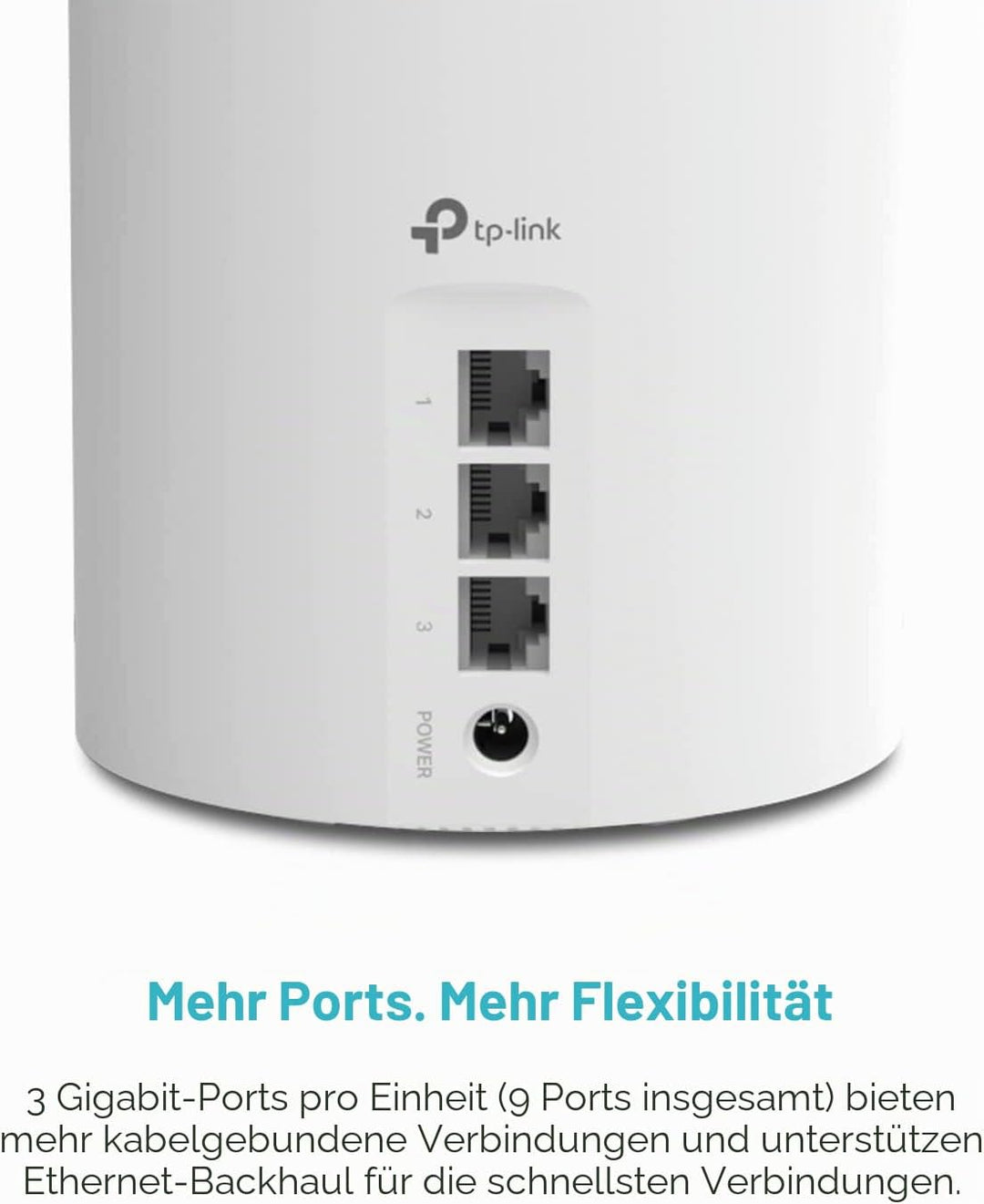 TP-Link Deco AX3000 WiFi 6 Mesh System (Deco X55) – deckt bis zu 6500 m² ab, ersetzt WLAN-Router und