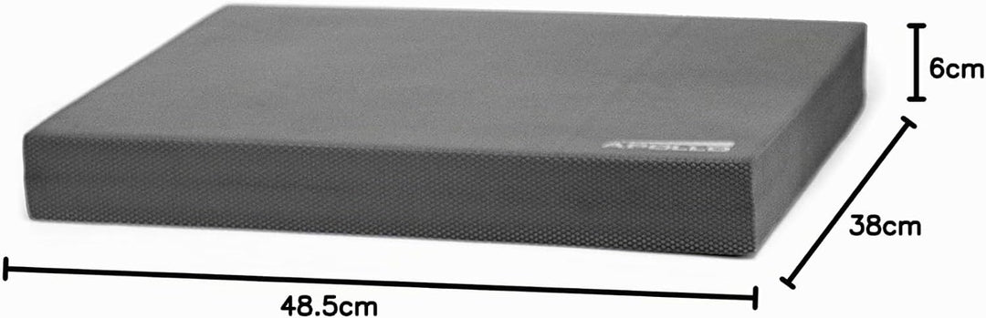 Apollo Profi Balance-Pad - Balance-Board Koordinationsmatte für Fitness,Yoga und Pilates Anthrazit -