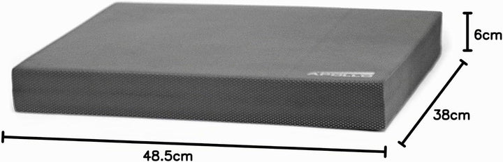Apollo Profi Balance-Pad - Balance-Board Koordinationsmatte für Fitness,Yoga und Pilates Anthrazit -