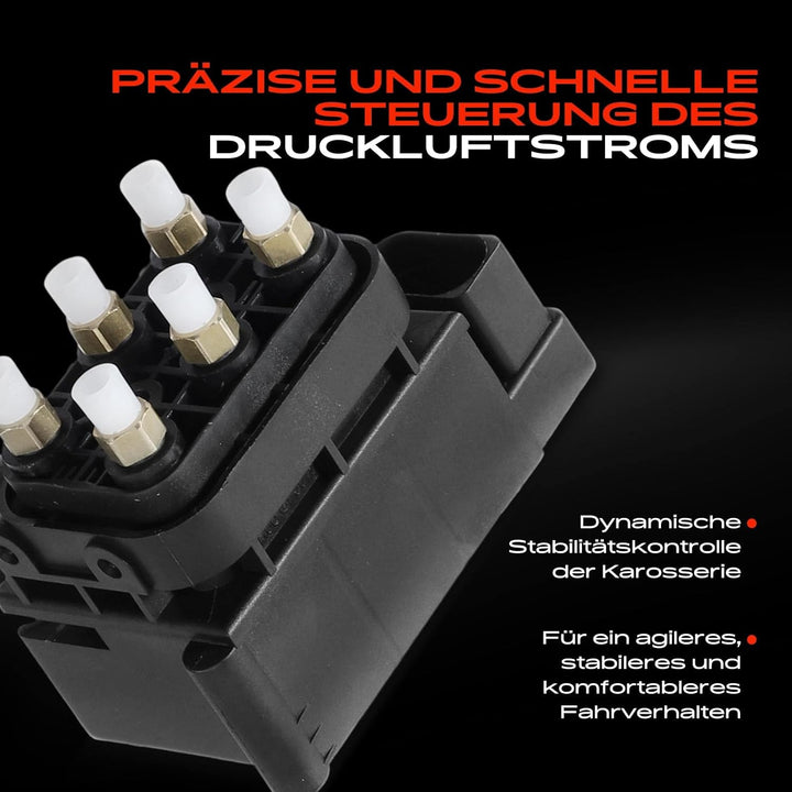 Luftfederung Ventilblock Ventileinheit Kompatibel mit A6 4B2,C5 A6 Allroad 4FH,C6 A8 4E2,4E8 Allroad