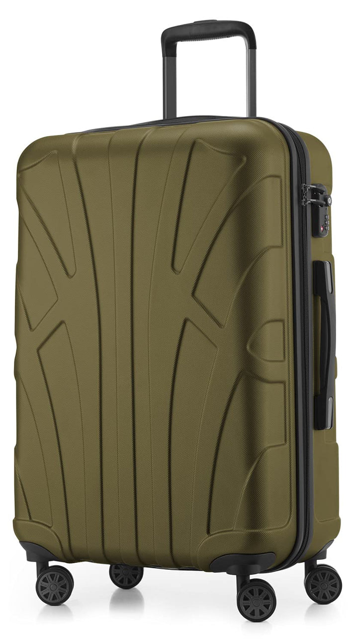 suitline Hartschalen-Koffer Koffer Trolley Rollkoffer Reisekoffer, TSA, 66 cm, ca. 58 Liter, 100% AB