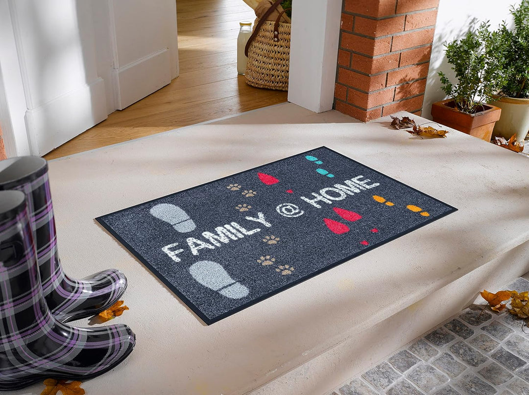 wash+dry Fussmatte, Family @ Home 50x75 cm, innen und aussen, waschbar