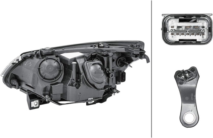 HELLA 1EL 009 449-021 DE/Halogen-Hauptscheinwerfer - rechts - für u.a. BMW 5 (E60), Rechts