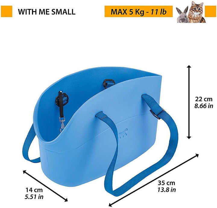 Ferplast Hundetragetasche für kleine Hunde und Katzen WITH-ME SMALL, Transporttasche für Haustiere,