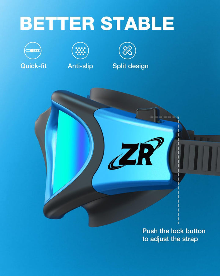 ZIONOR G1 - Polarisierte Schwimmbrille für Unisex und Erwachsene und Damen, beschlagfrei, 100% UV-Sc