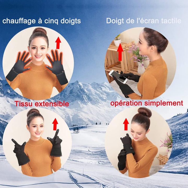 Elektrisch beheizbare Handschuhe, wiederaufladbar, für Arthritis, ultradünne beheizbare Handschuhe f