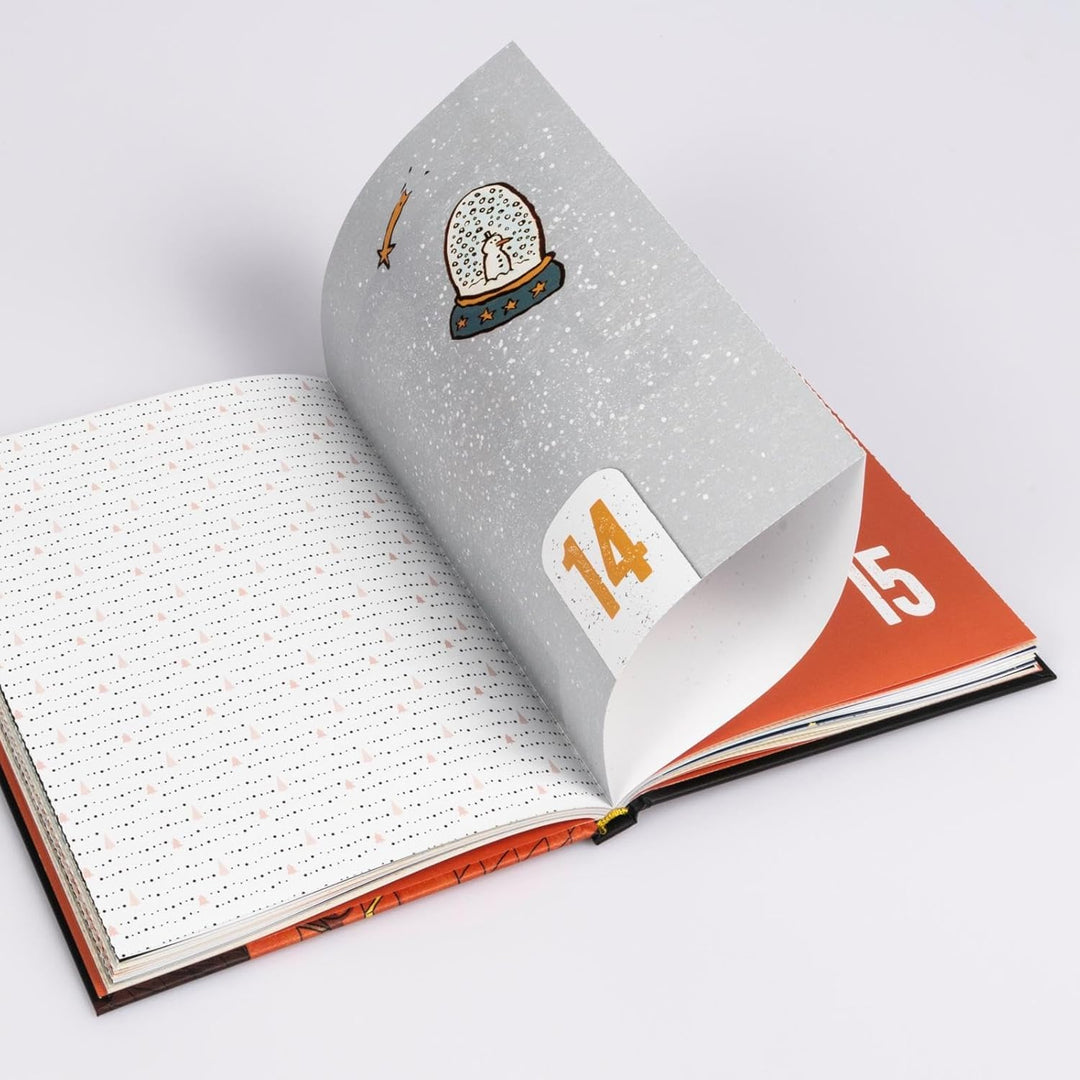 Fieser Advent: Adventskalender mit schwarzem Humor | Adventskalenderbuch mit Seiten zum Auftrennen (