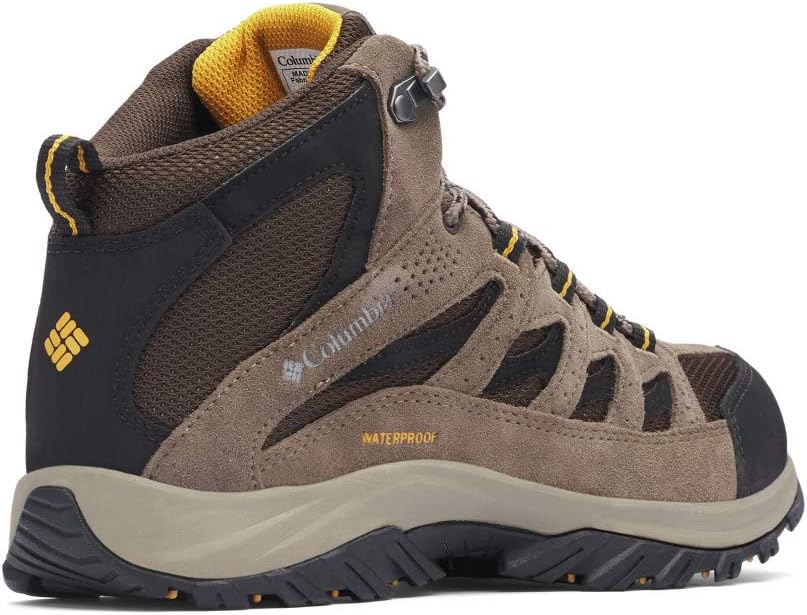 Columbia Crestwood Mid WP wasserdichte Wanderstiefel für Herren 40.5 EU Cordovan Squash, 40.5 EU Cor