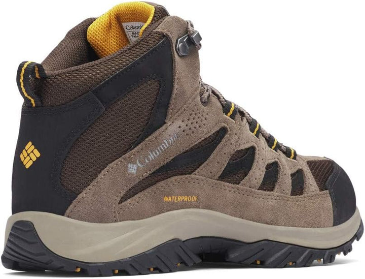 Columbia Crestwood Mid WP wasserdichte Wanderstiefel für Herren 40.5 EU Cordovan Squash, 40.5 EU Cor