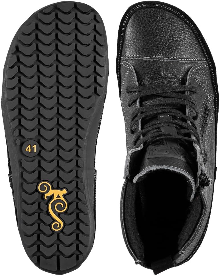 Magical Shoes Barfussschuhe gefüttert für Damen & Herren, Schnürstiefel, Stiefel Winter, minimalisti