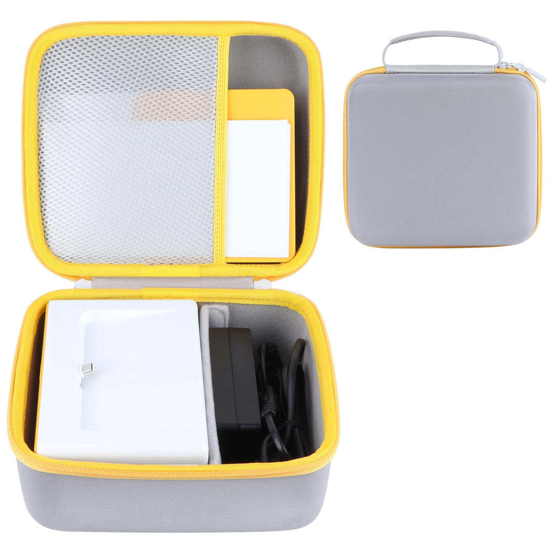 Hartschalen Schutzhüllen Tasche Geeignet für Kodak Dock Plus 4PASS Fotodrucker (Weiss + Gelb), Wei&#