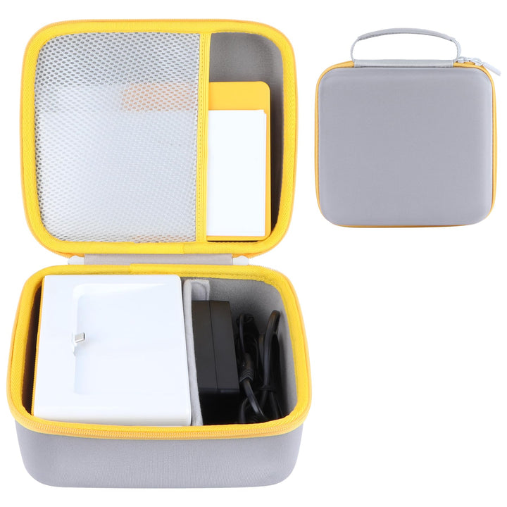 Hartschalen Schutzhüllen Tasche Geeignet für Kodak Dock Plus 4PASS Fotodrucker (Weiss + Gelb), Wei&#