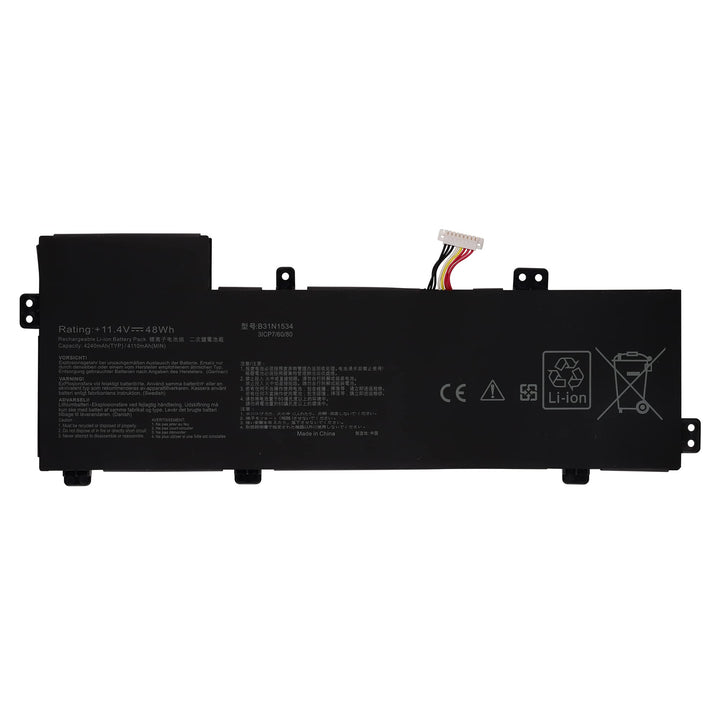 Vvsialeek B31N1534 48WH Ersatz Laptop Akku Kompatibel Für Zenbook U5000 UX510UX UX510UW Serie