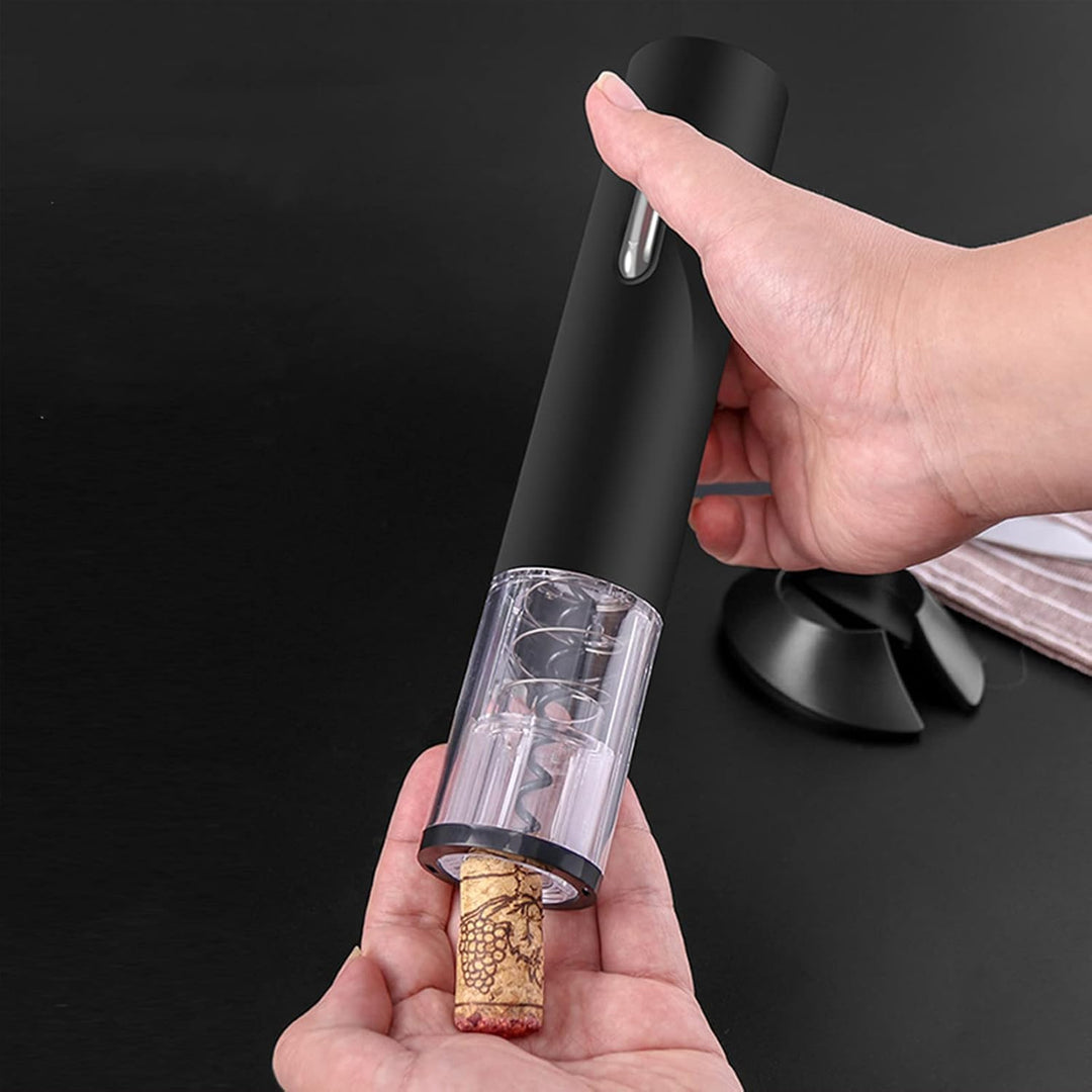 Elektrische Flaschenöffner Set Wein,ABS Korkenzieher Flaschenöffner Geschenk für Senioren (weiss), W