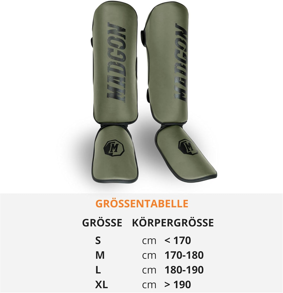 MADGON Schienbeinschoner mit perfektem Sitz und idealer Polsterung! Schienbein-Schutz mit geringer S